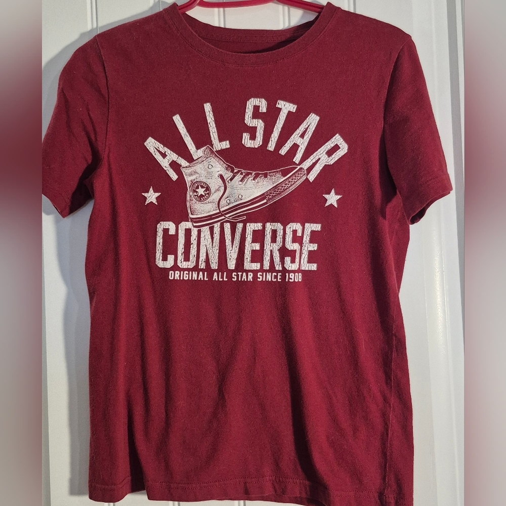 Vintage Kids Youth  Converse All Stars T Shirt Size Large (12-13yrs)